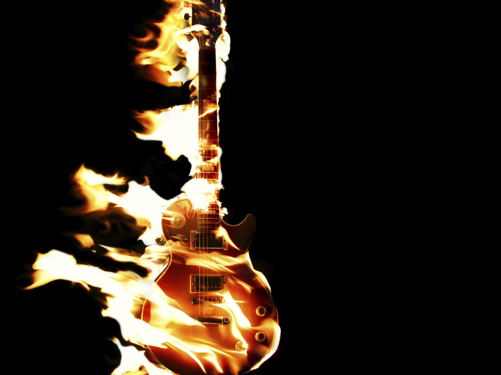 guitars fire energy