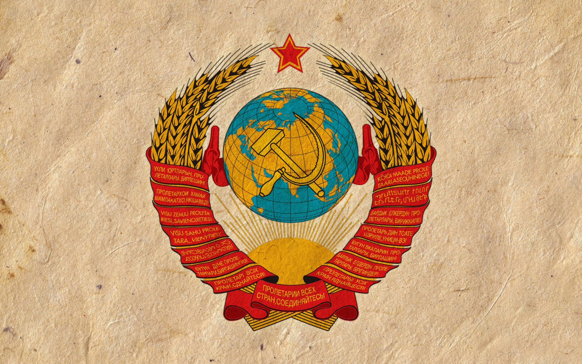 coat of arms soviet union the hammer and sickle wallpaper