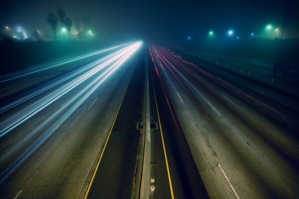 Die Nachtstrecke. Nachtstraßenlichter