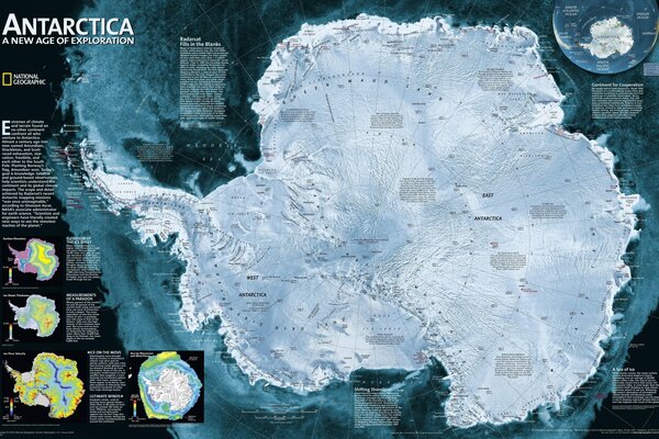 Carte géographique du territoire de l Antarctique