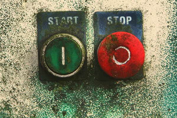 Drawing of the start and stop buttons