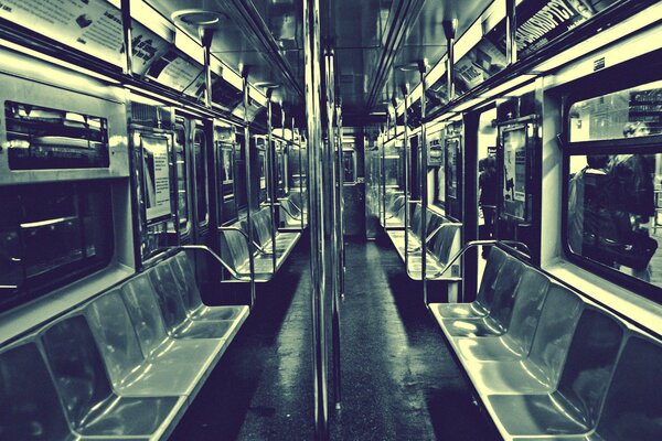 Subway car dark light