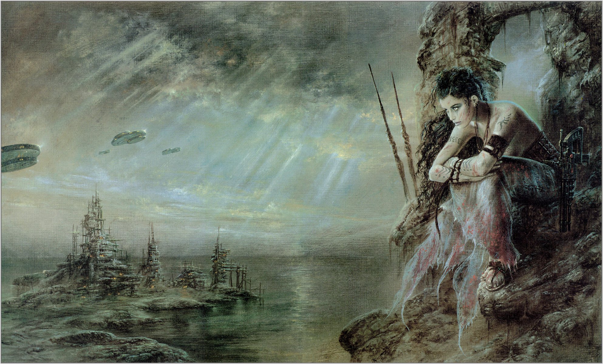 pintura pintura luis royo la espera