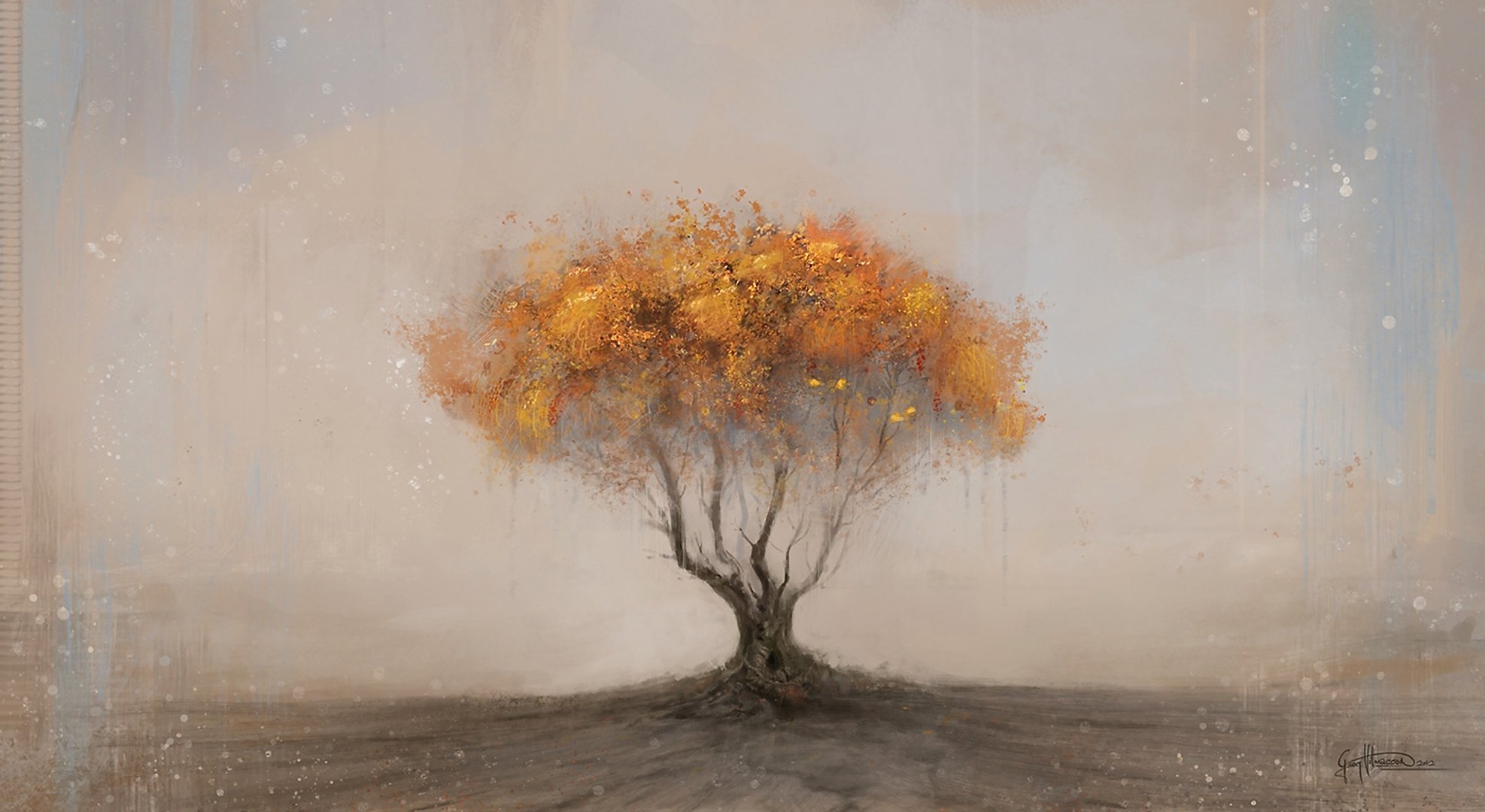 art georg hilmarsson background tree yellow crown