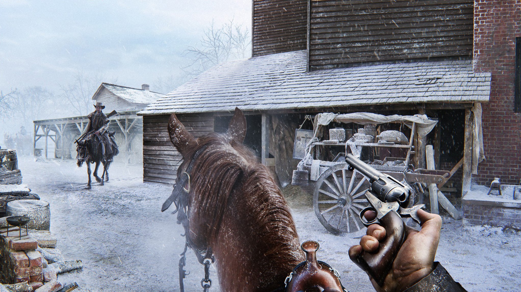 encounter horse winter town revolver