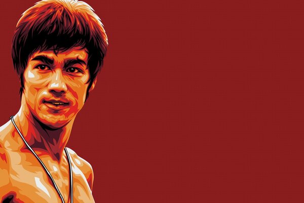 Zeichnung des legendären Bruce Lee