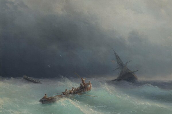 Image Aivazovsky Tempête sur la mer 