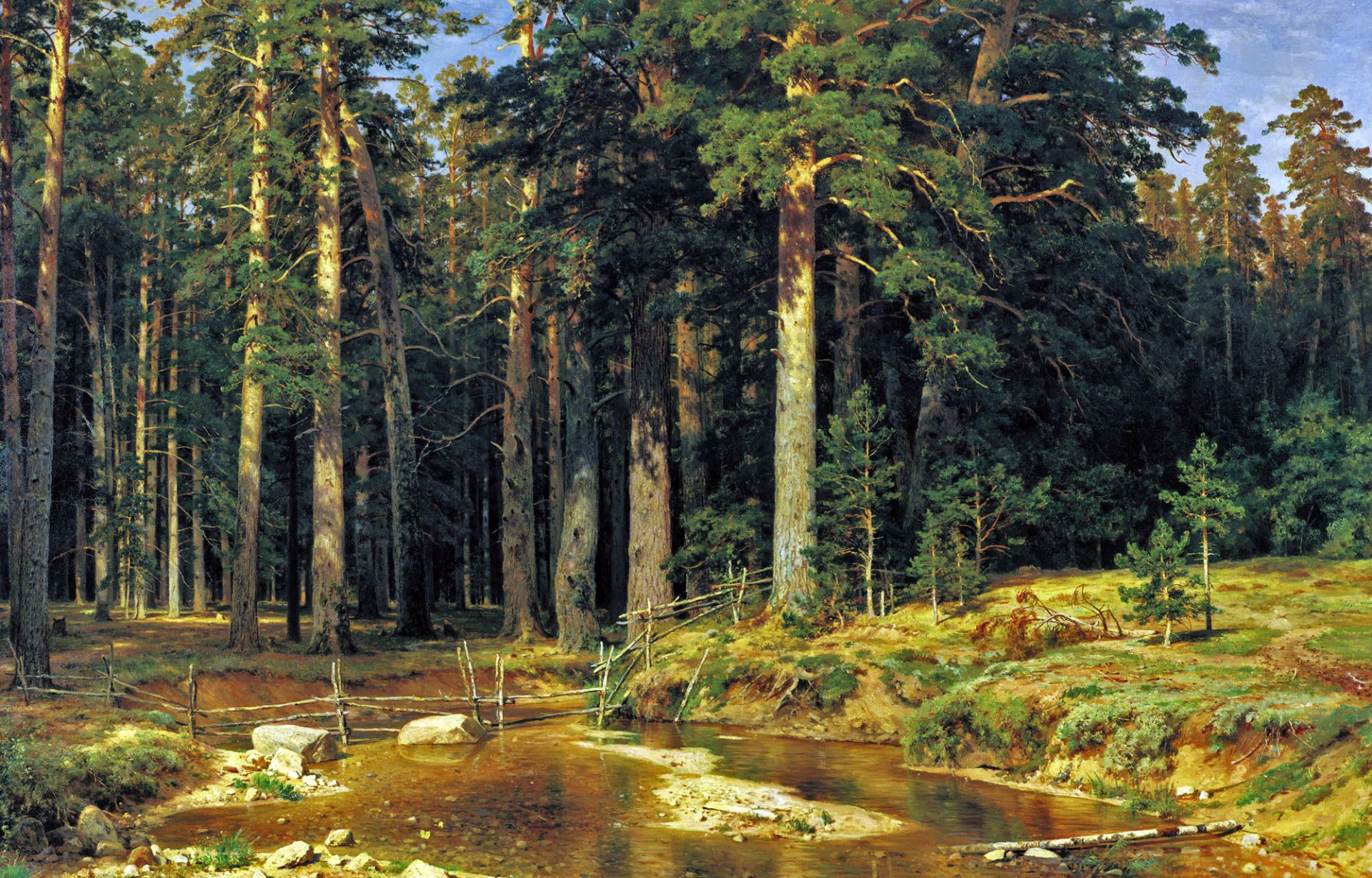 shishkin schiff wald malerei