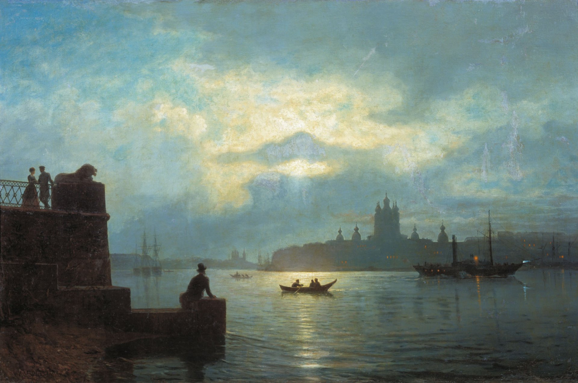 lagorio moonlit night on the neva pattern