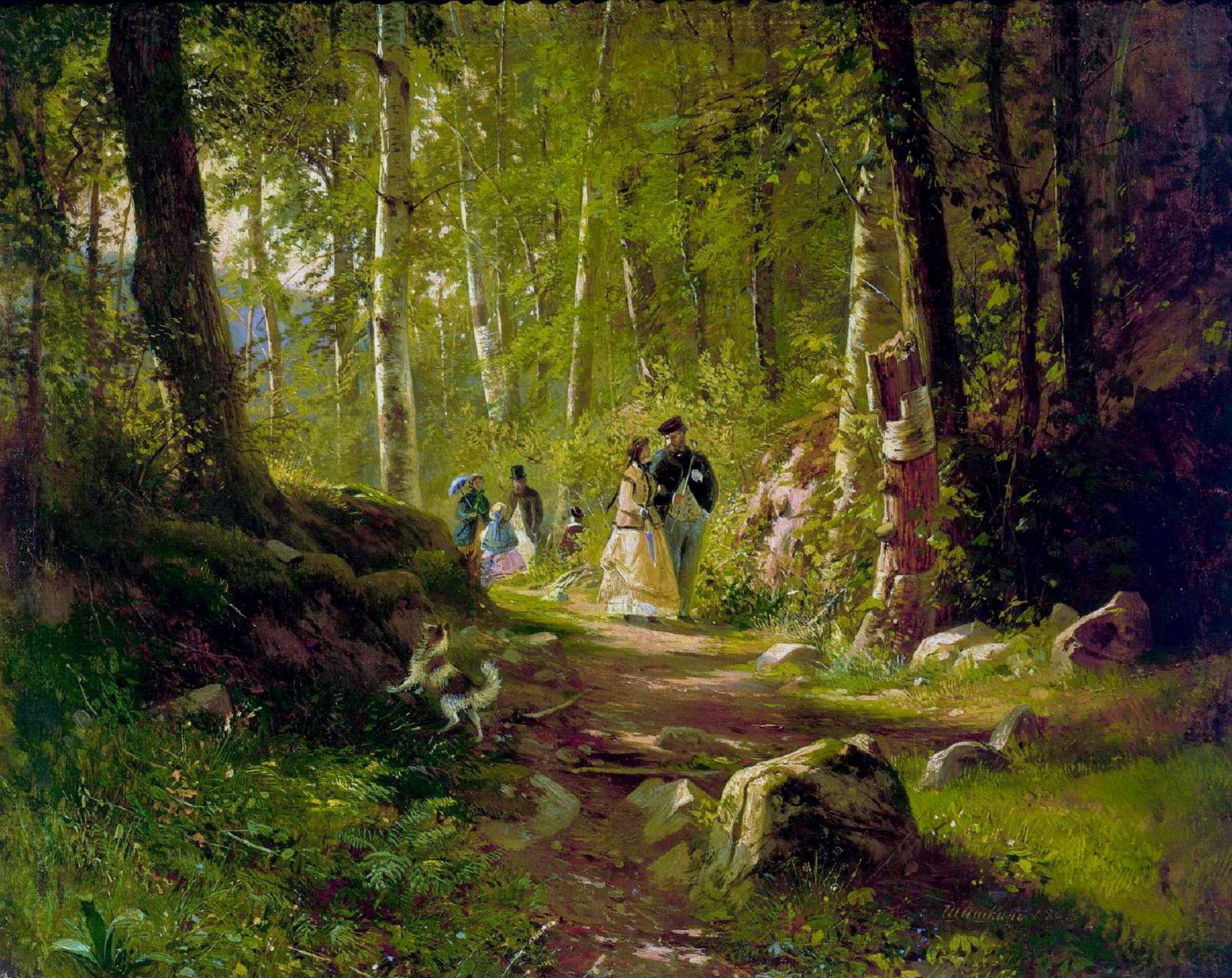 shishkin nella foresta pittura