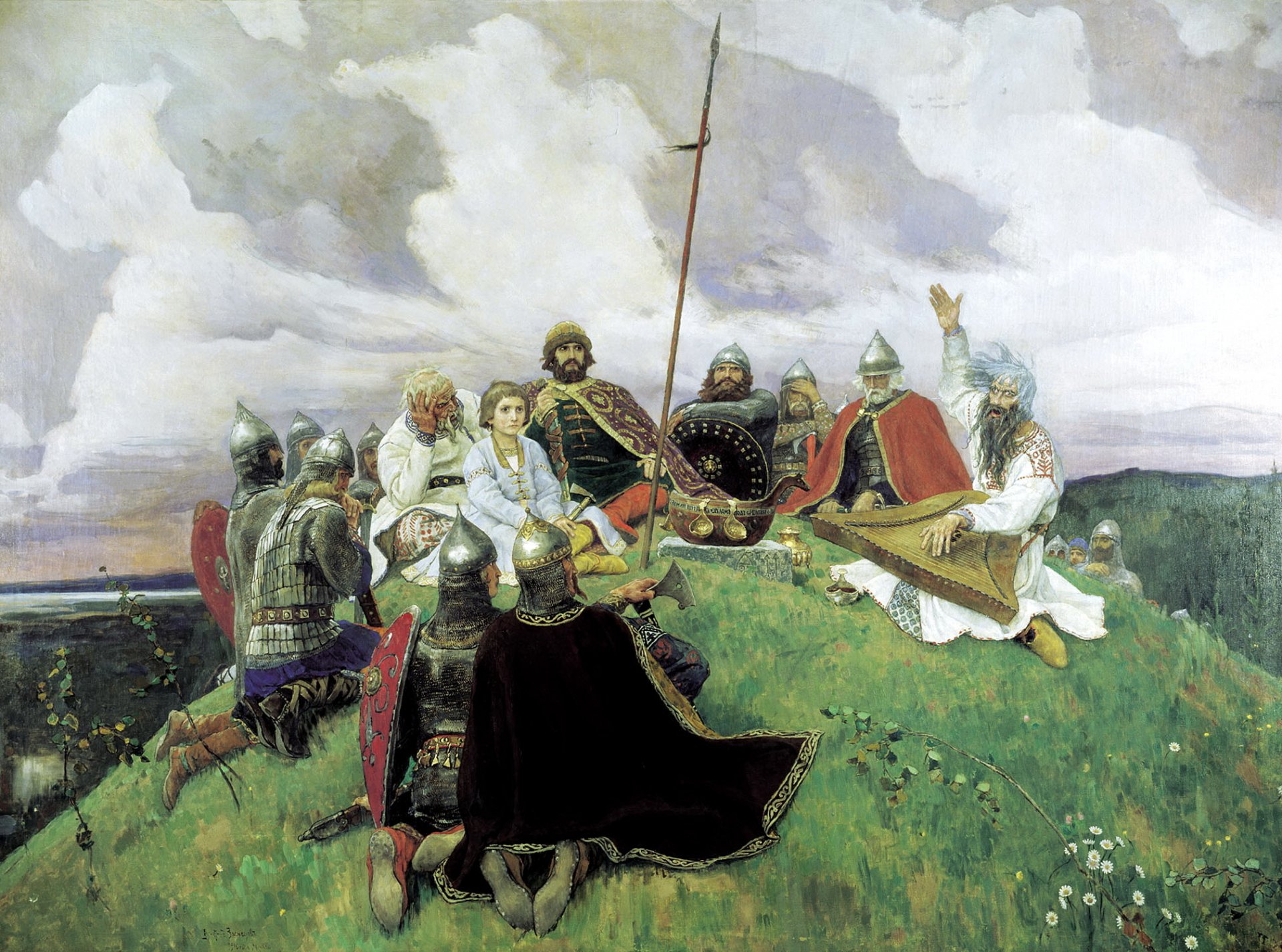 painting viktor vasnetsov bayan russian profit tale