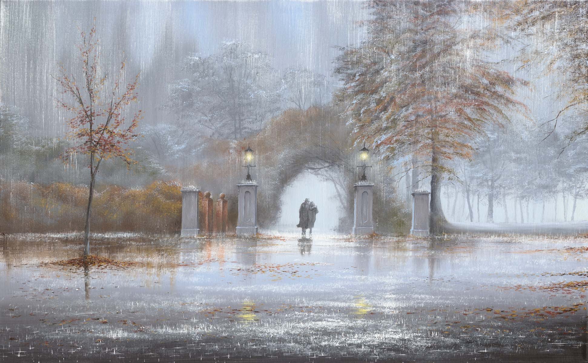 pattern jeff rowland rain two park autumn lamps arch