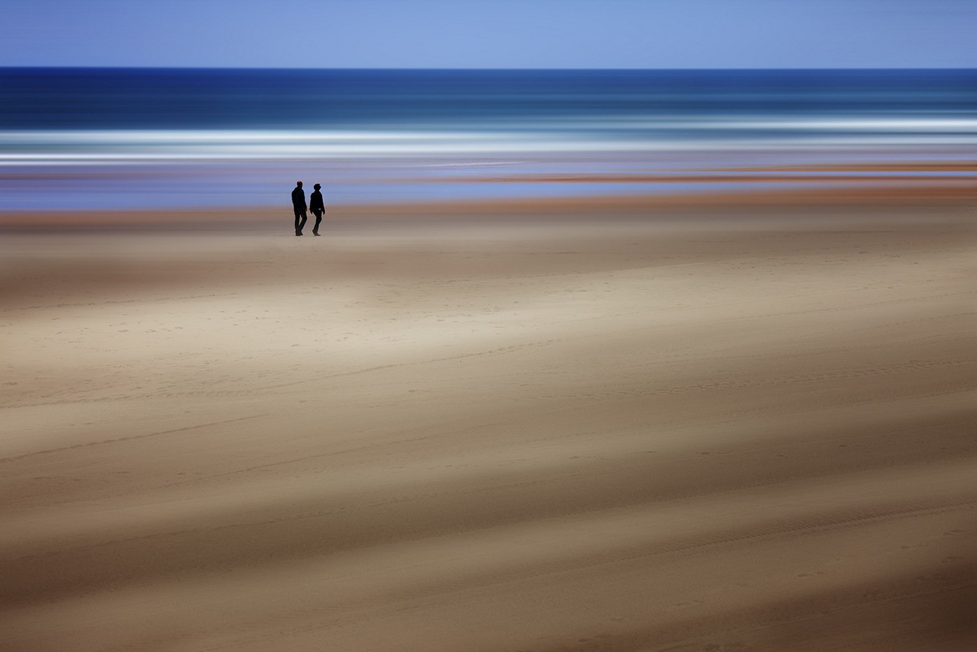 personnes mer plage