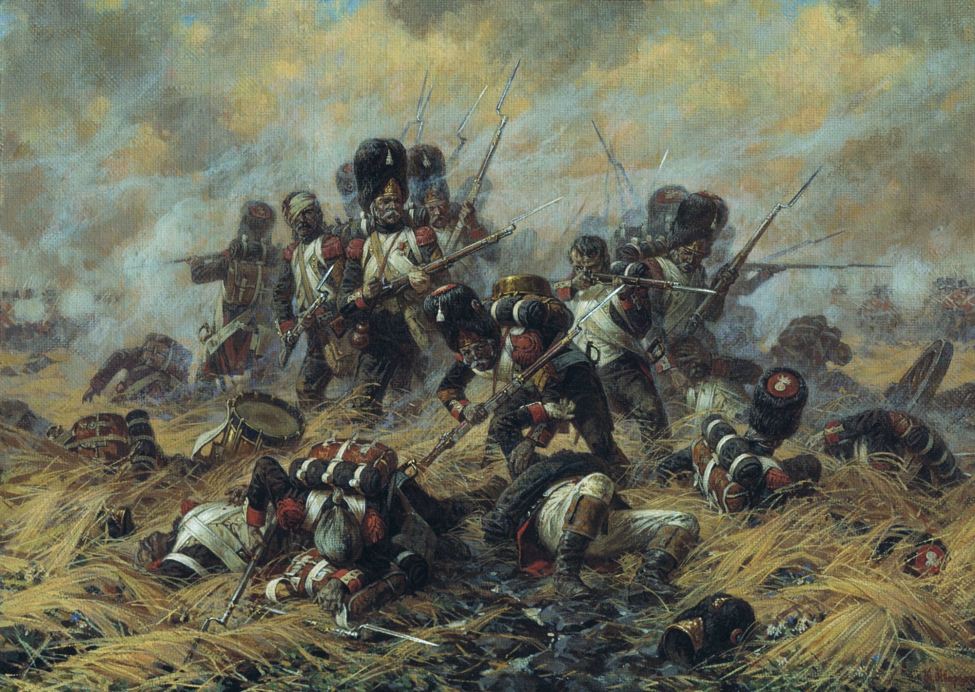 averyanov waterloo batalla pintura