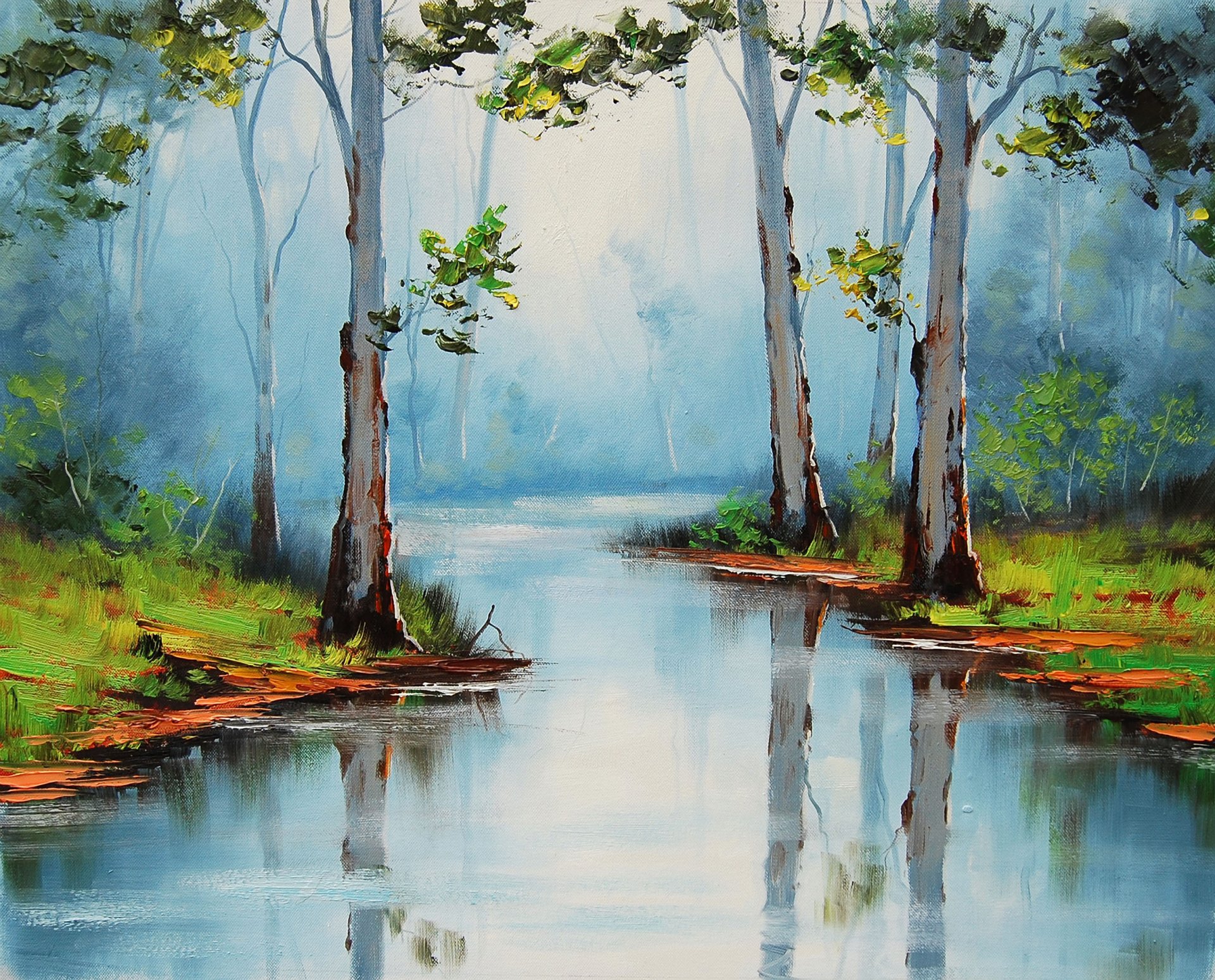 art picture artsaus river gum