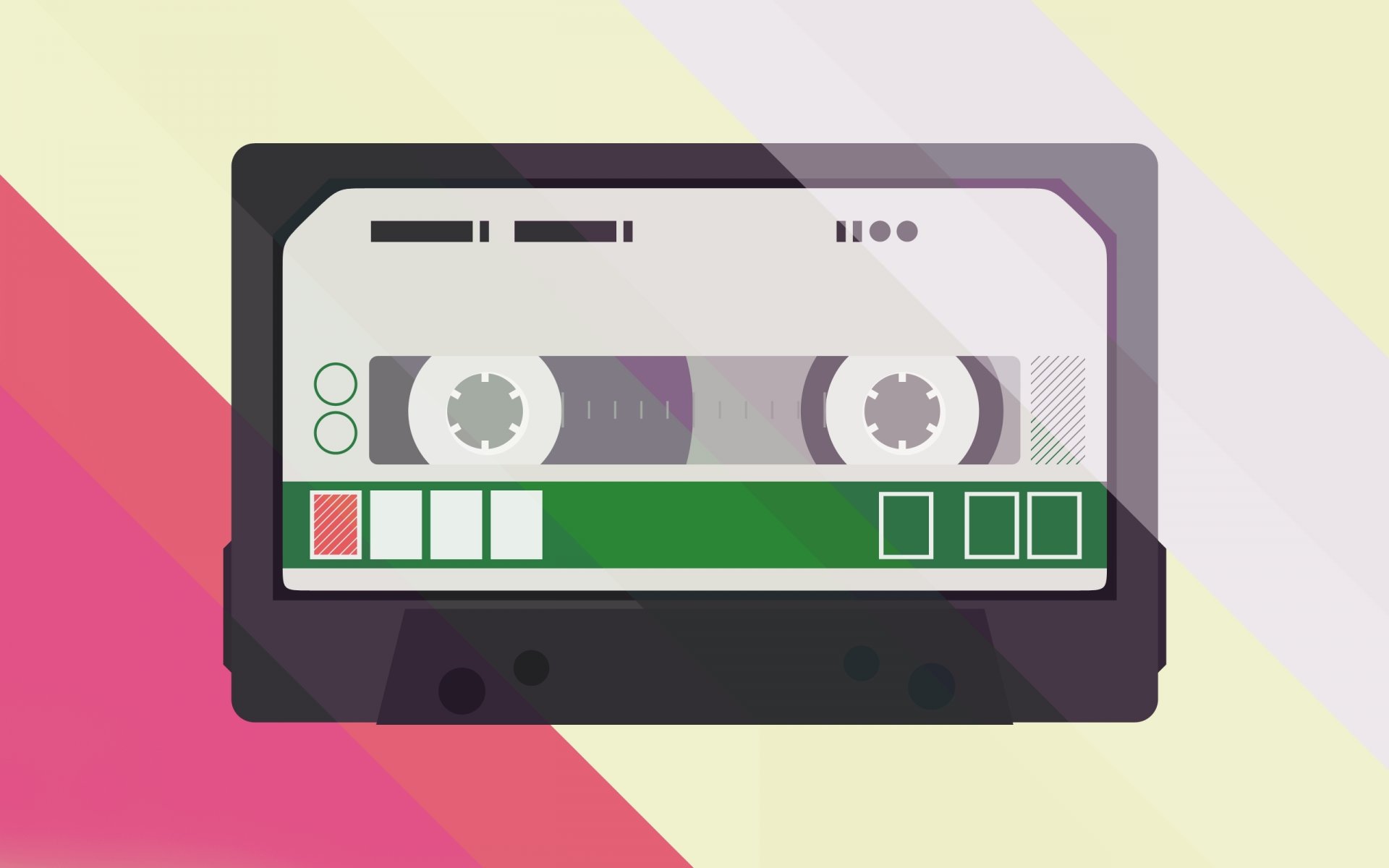 cassette gráficos imagen minimalismo