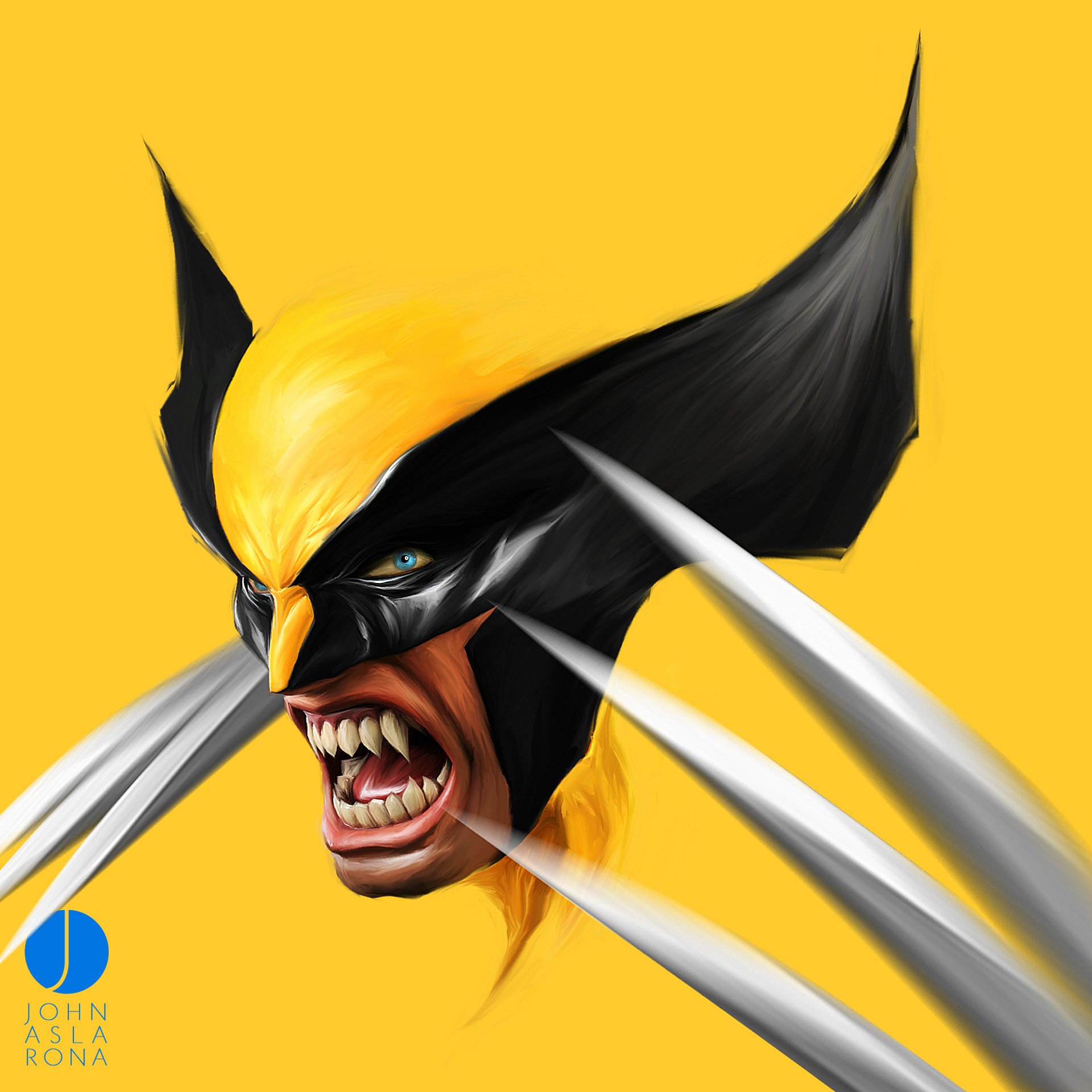 art wolverine logan art dessin jaune marvel bande dessinée x-men x-men griffes mal crocs