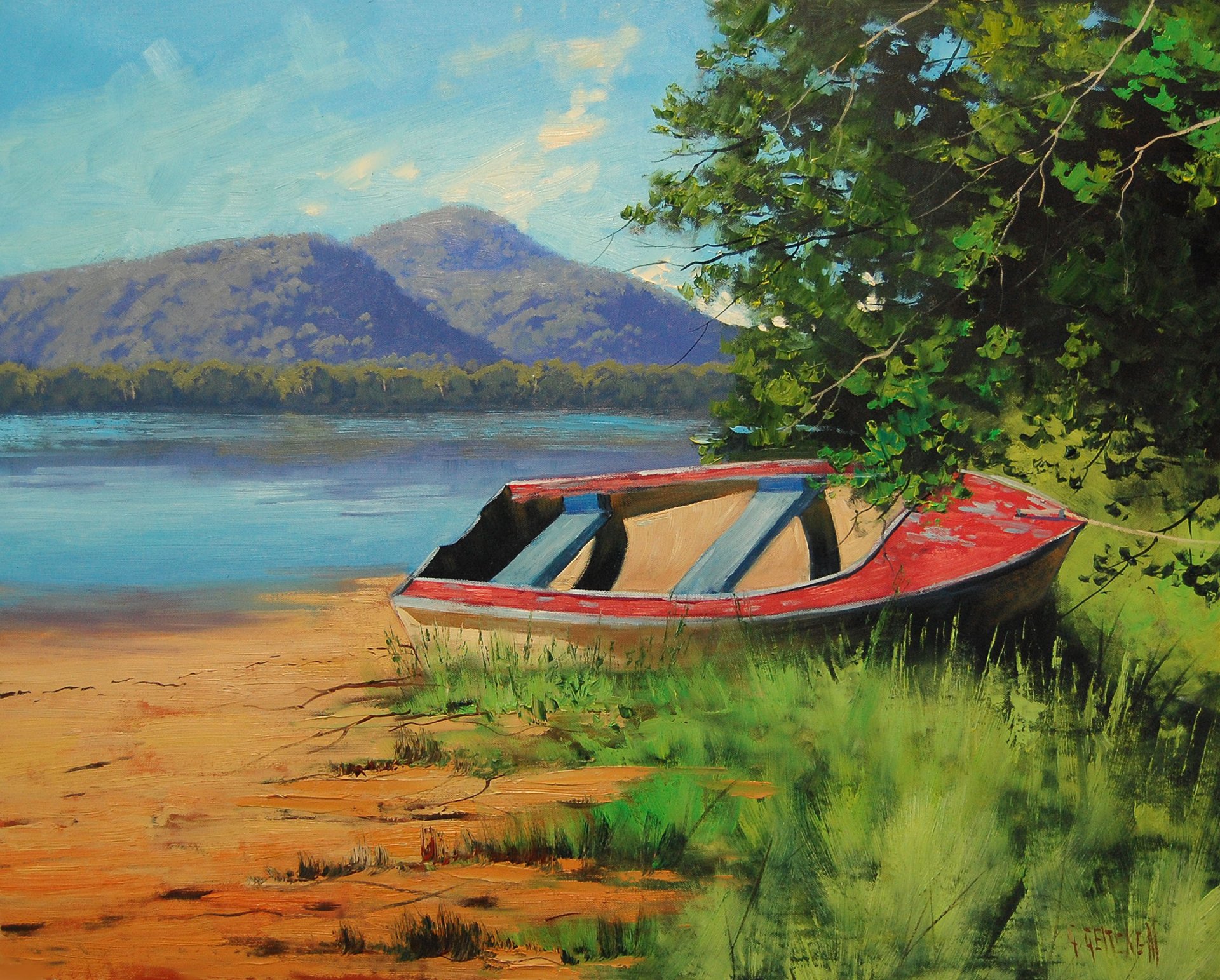 art picture artsaus patonga creek painting