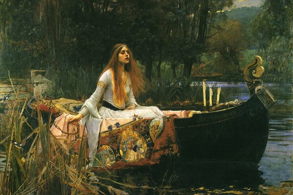 Tableau de John William Waterhouse la dame de schallot