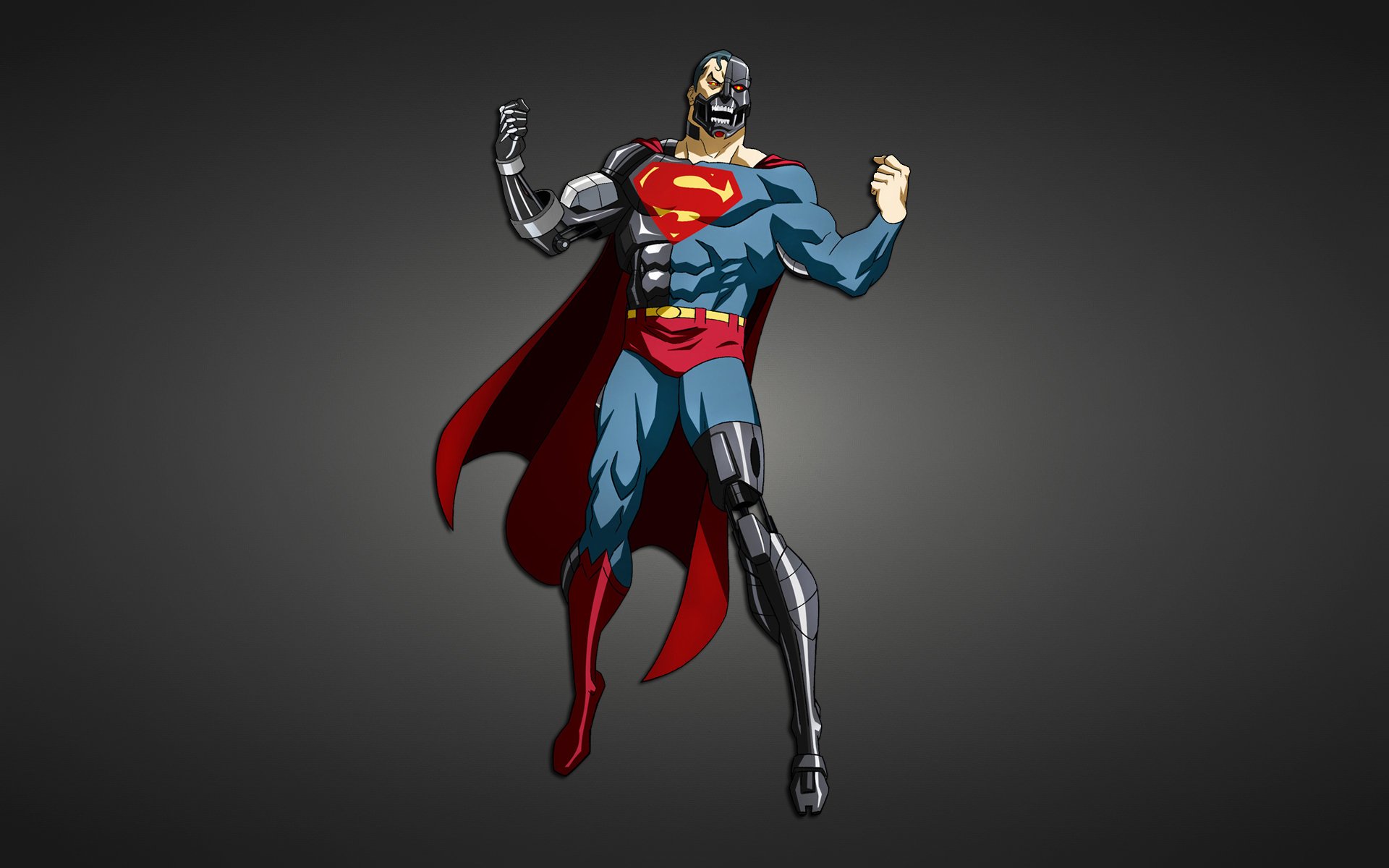 superman komiks cyborg metal krzyk robot