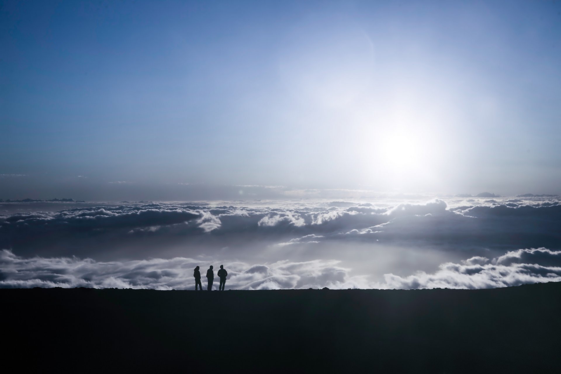 cielo montañas gente