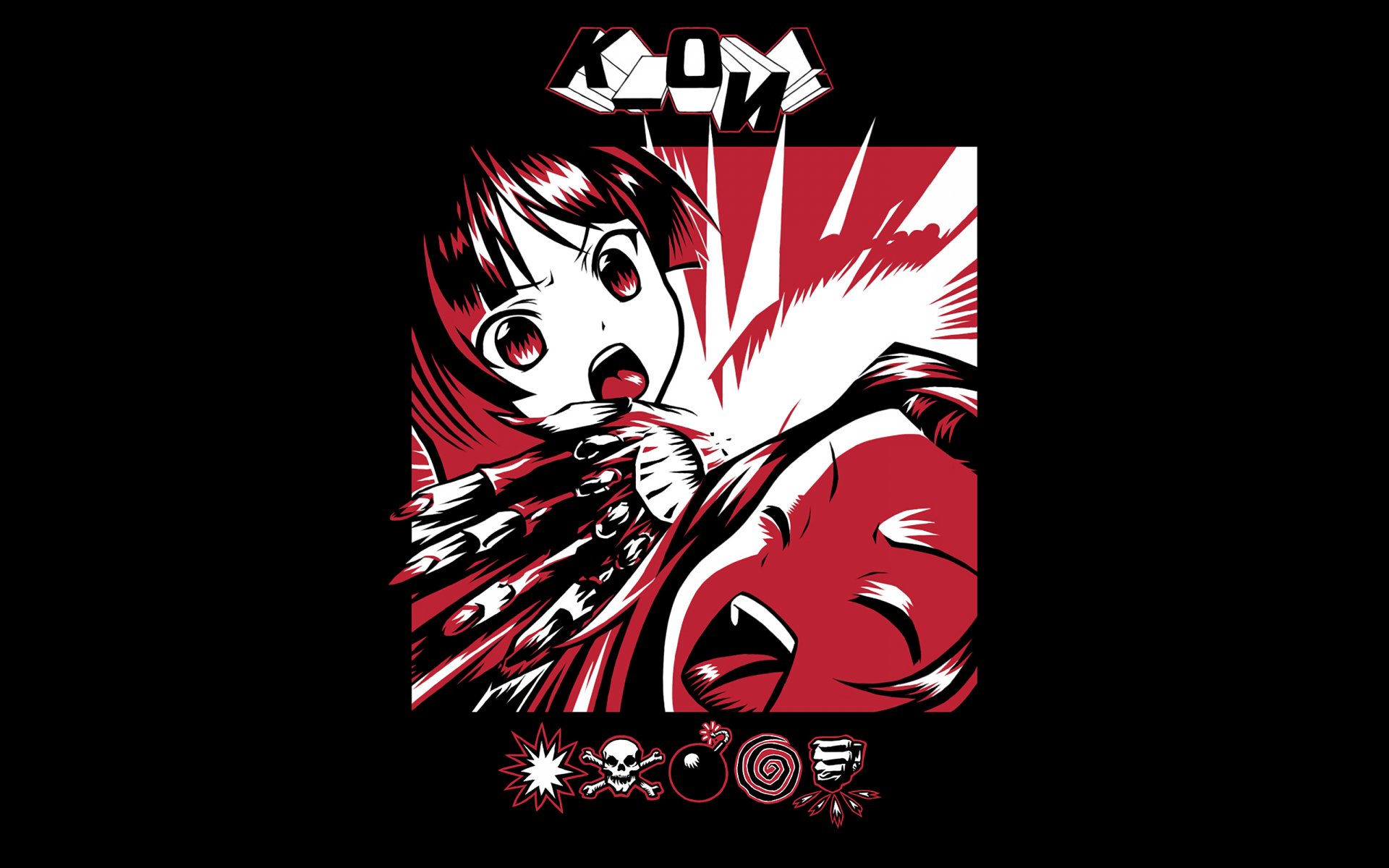 kmfdm k-on symbols art saiko dagashi version of the cover album music anime keyon light music akiyama mio tainaka ritsu girls hatred mood minimalism