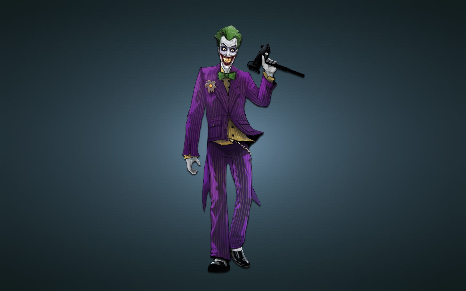 joker joker machine gun weapon batman comic