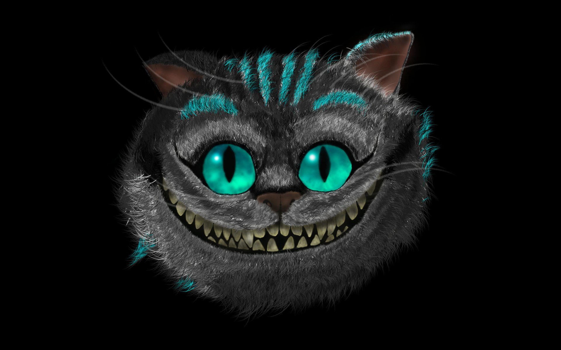 cheshire cat alice im wunderland alice im wunderland abenteuer kunst dunkler hintergrund schnauze lächeln