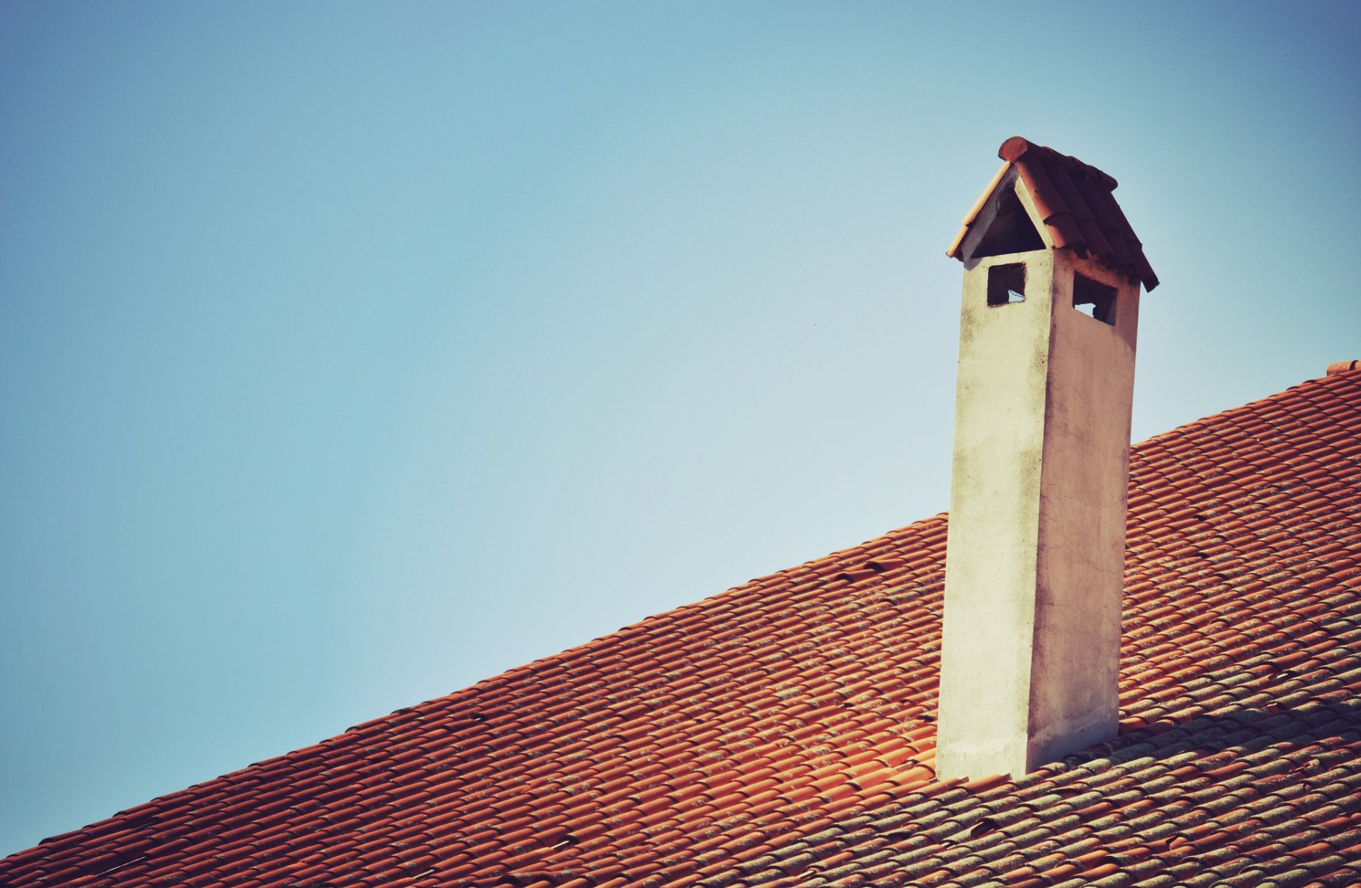 roof chimney sky