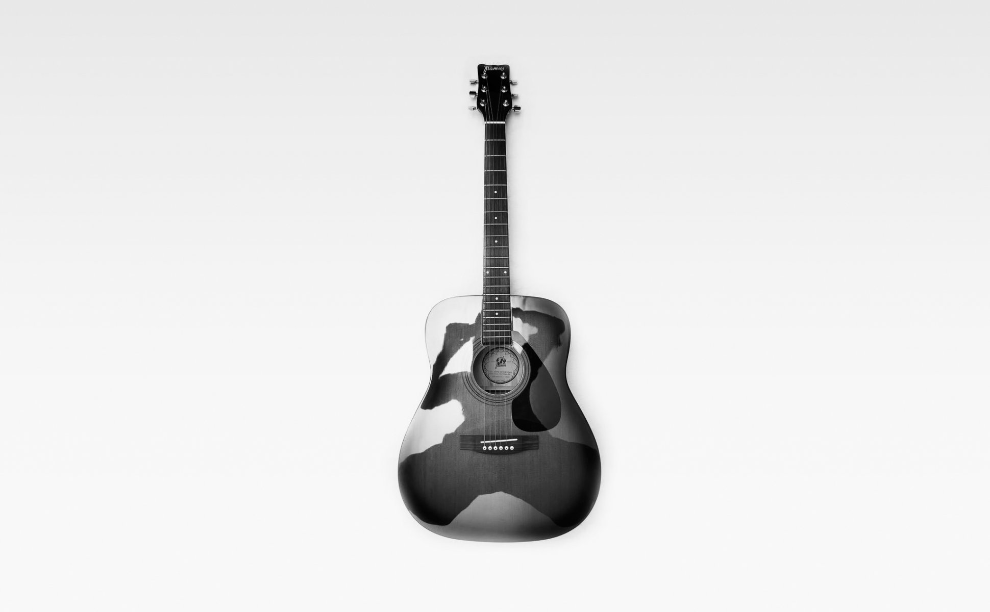 monochrom gitarre hintergrund