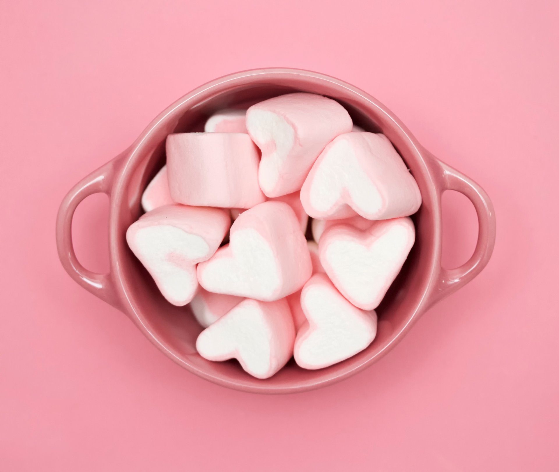 cubo rosa caramelle tazza