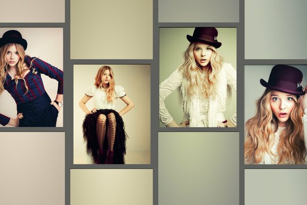 Collage de photos de Chloe Moretz en image