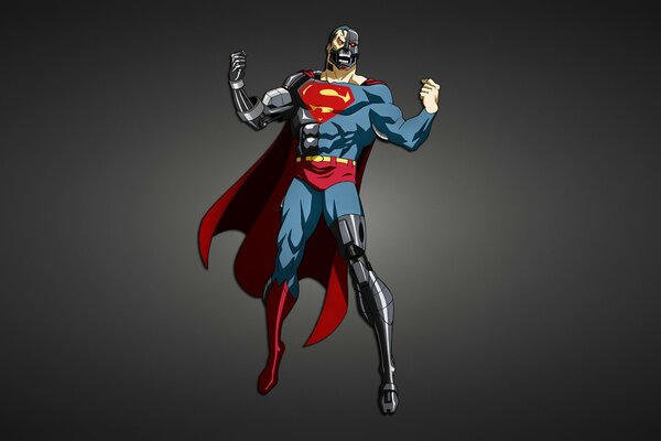 Bande dessinée Superman métal robot