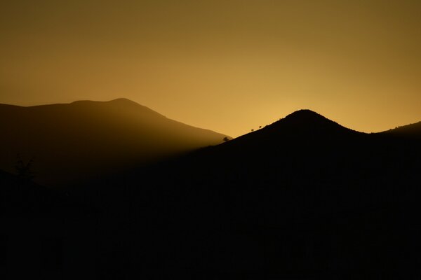 Morning in the mountains landscape