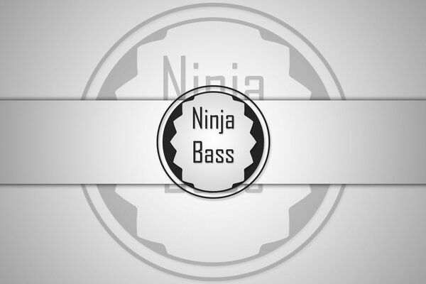 Nanja bass signboard black and white