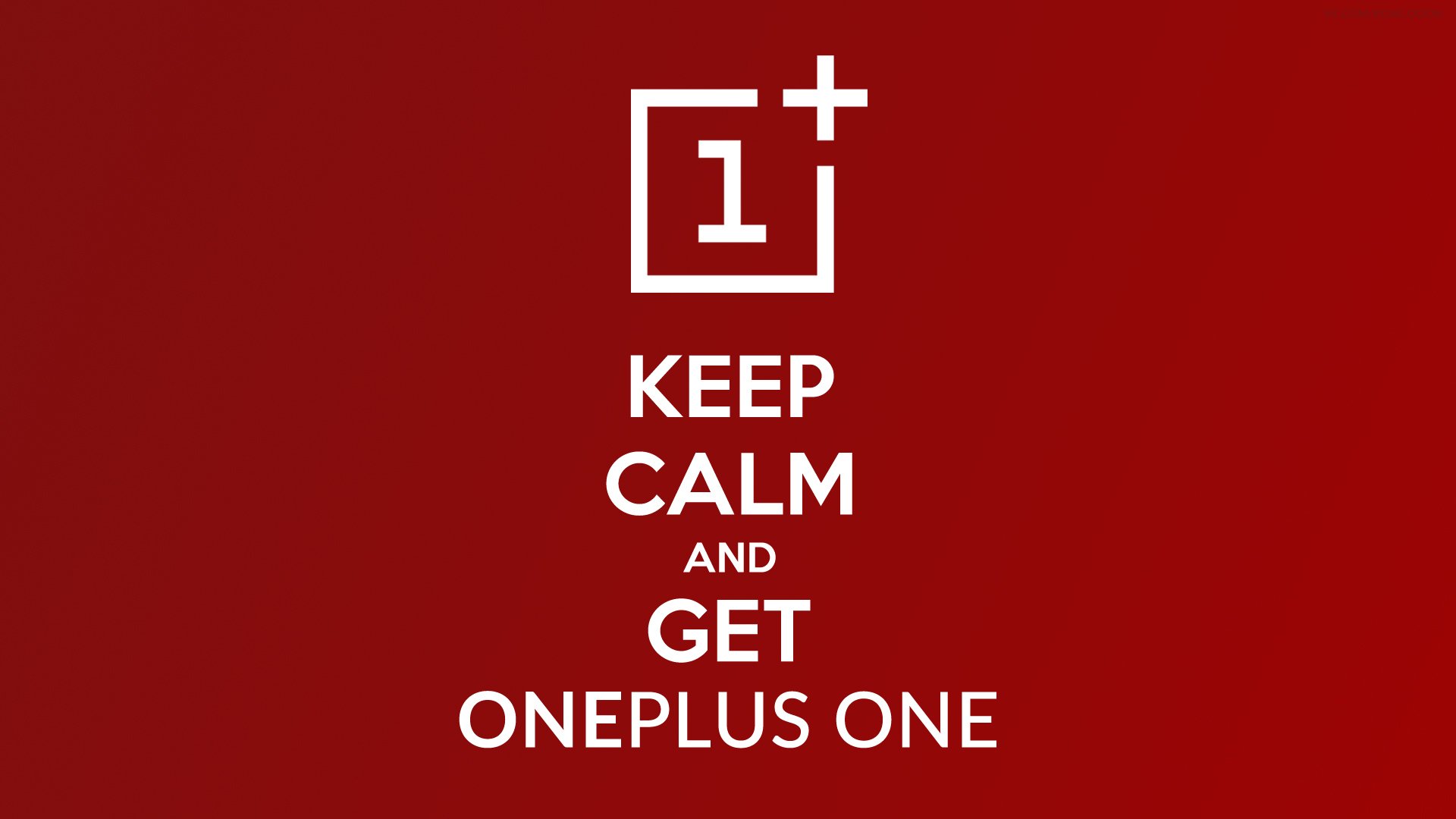 oneplus one minimal keep calm relax red gradient