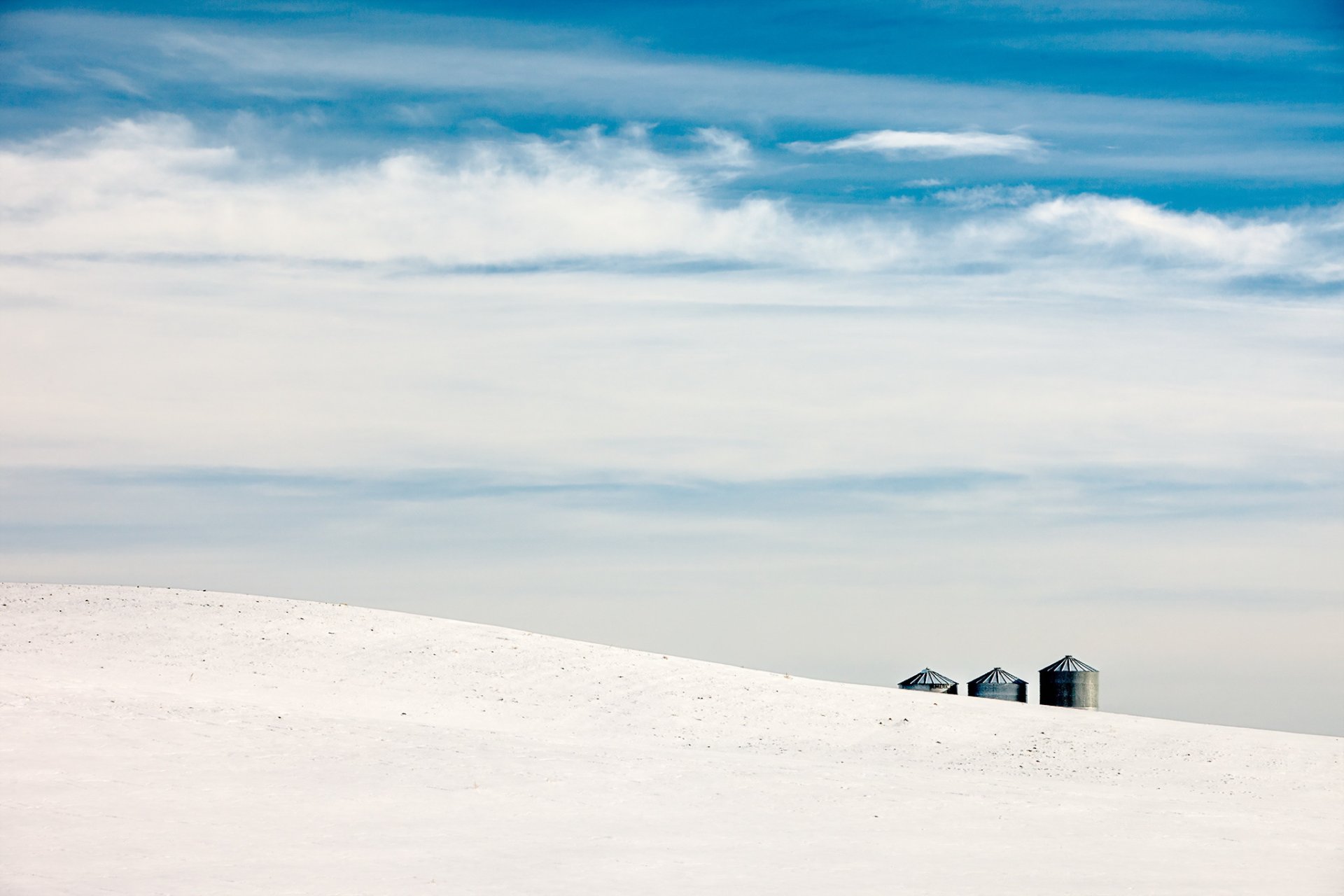 champ ciel hiver