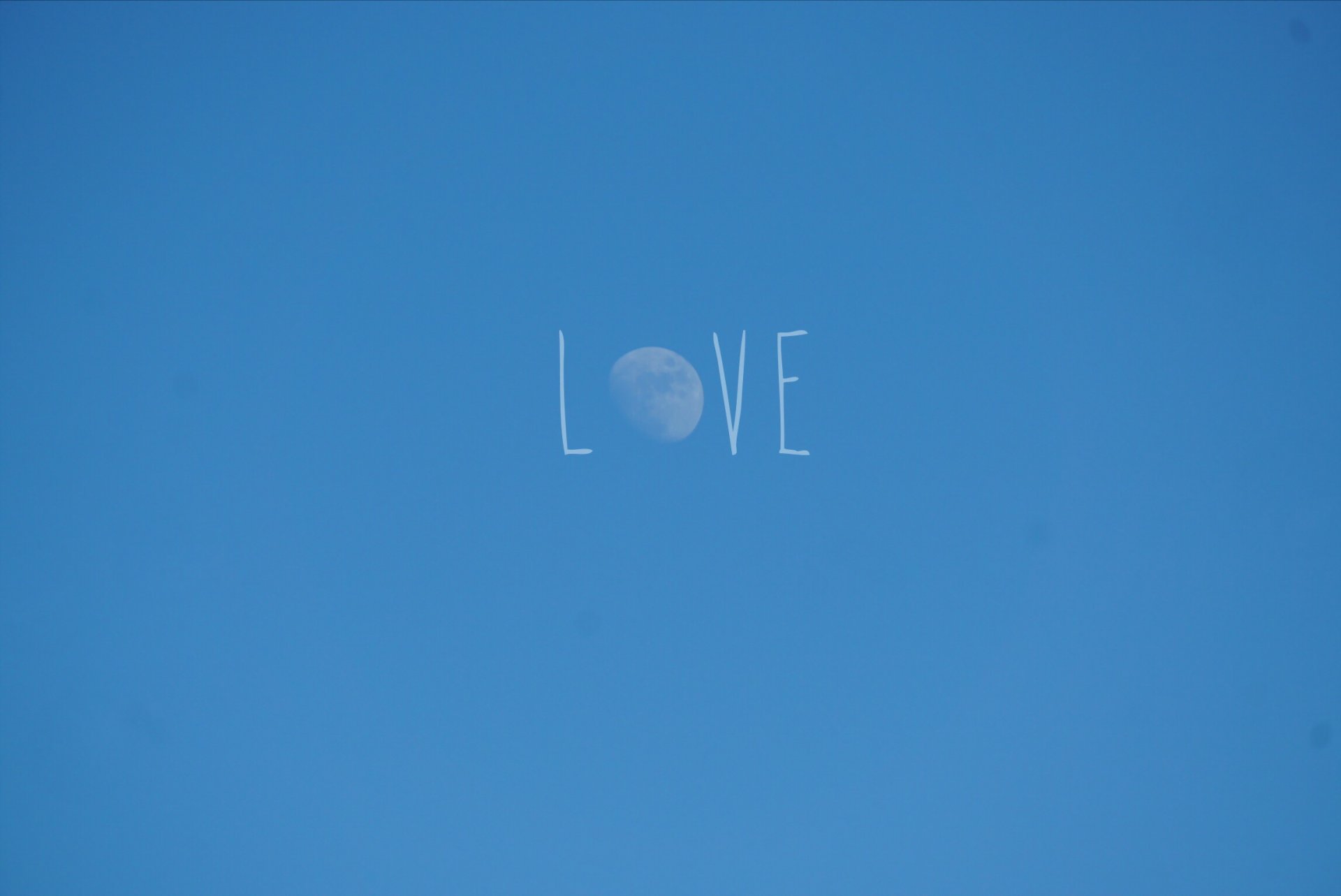 amore cielo luna minimalismo