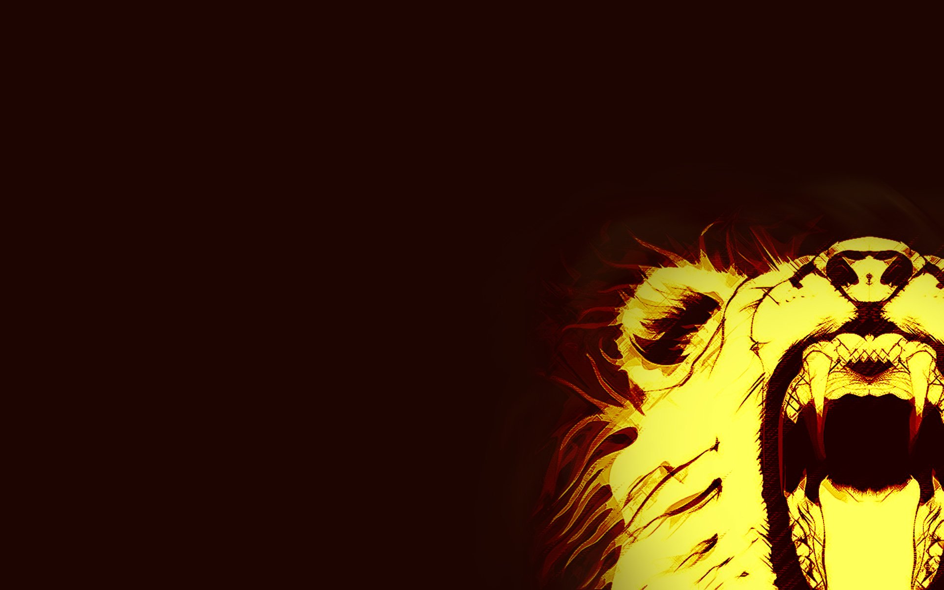 minimalism fire leo abstract animals lion fang