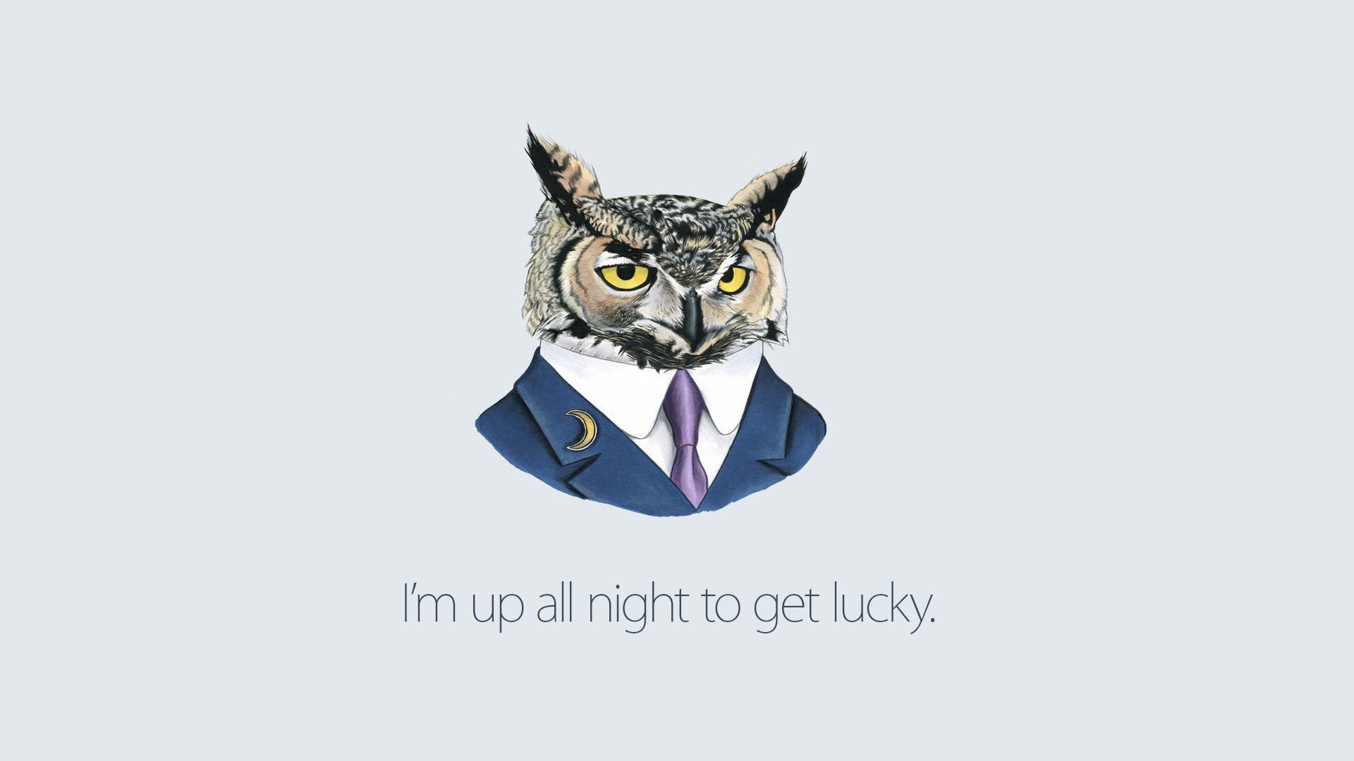 owl suit necktie background daft punk