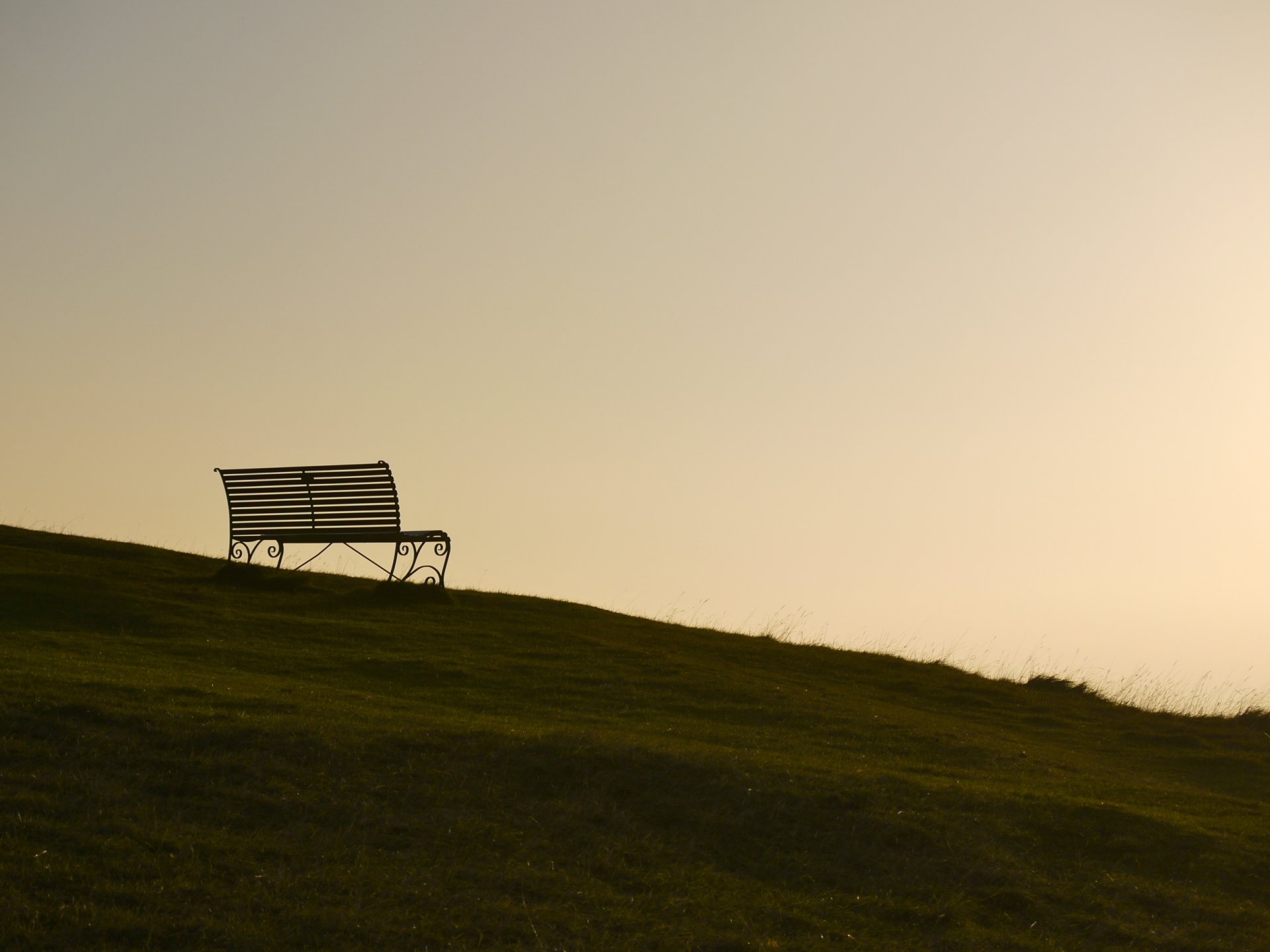 bench sky background