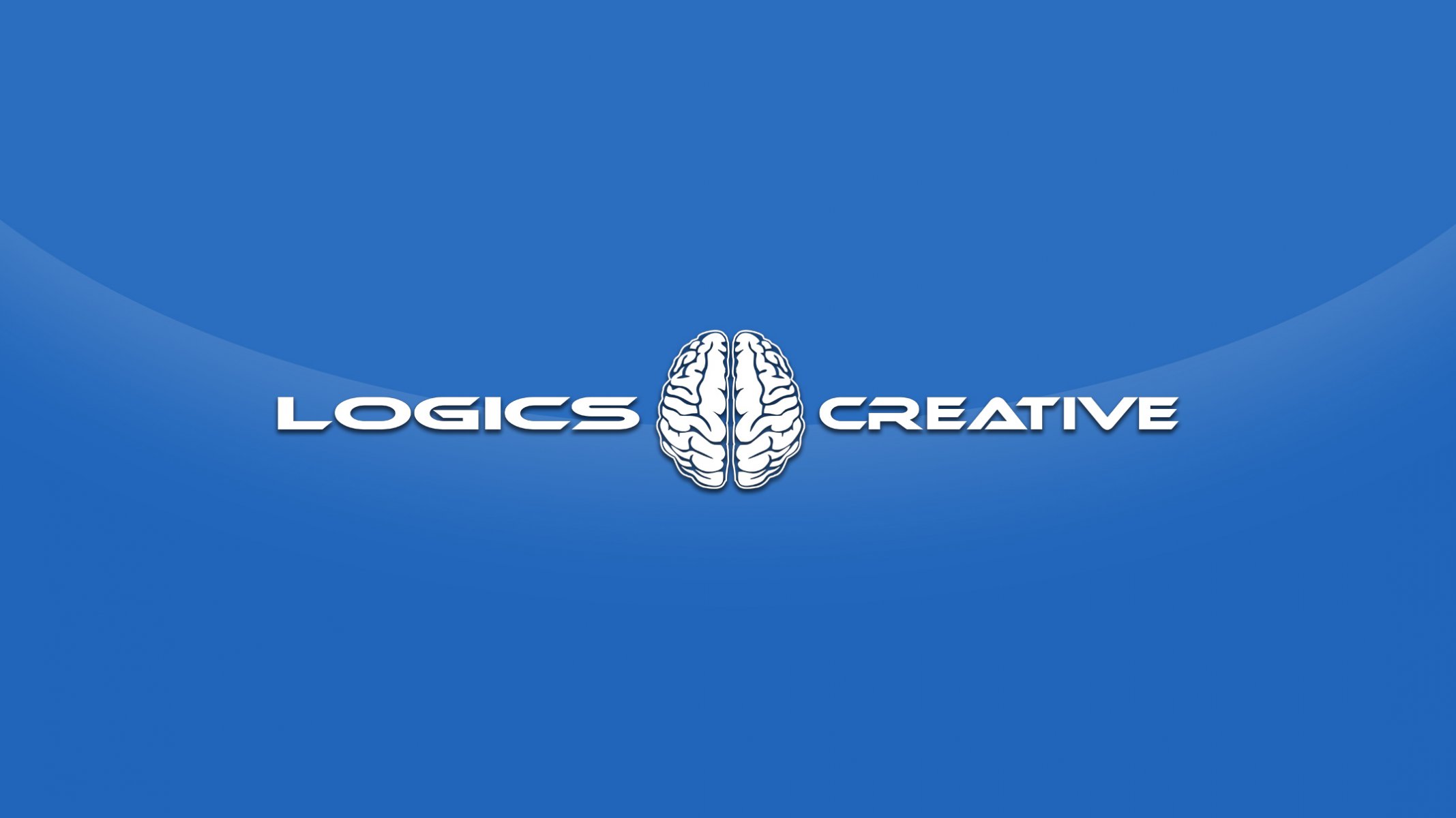 cerebro azul creativo lógica letras minimalismo estilo creativo lógico hemisferios creatividad