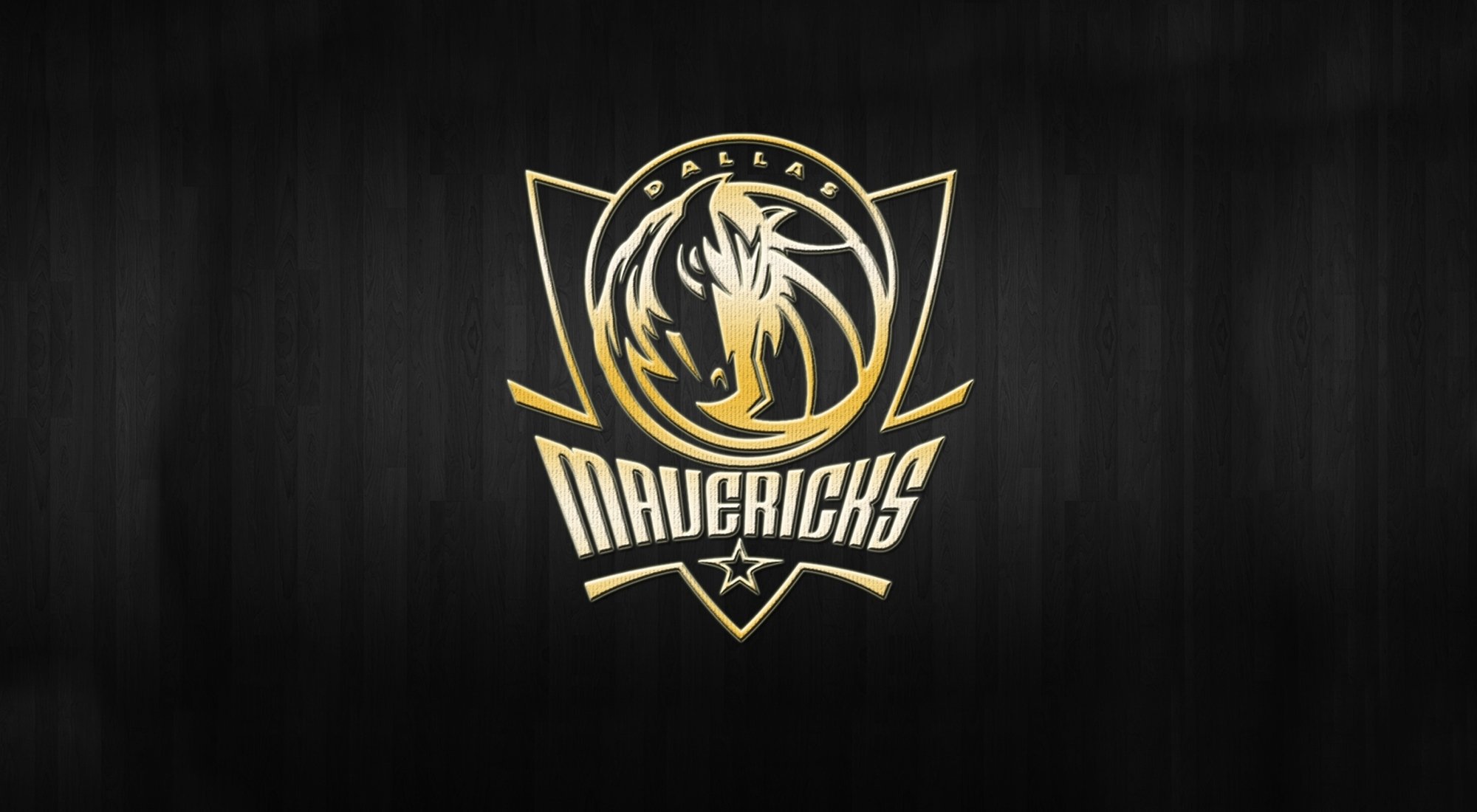 dallas mavericks baloncesto nba logotipo fondo oro