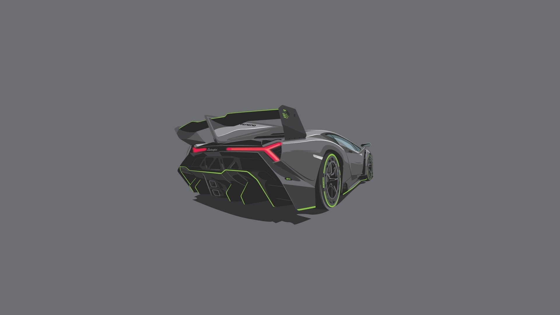 lamborghini veneno tył minimalistyczny tło tapety