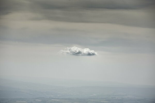 Die einzige sichtbare Wolke