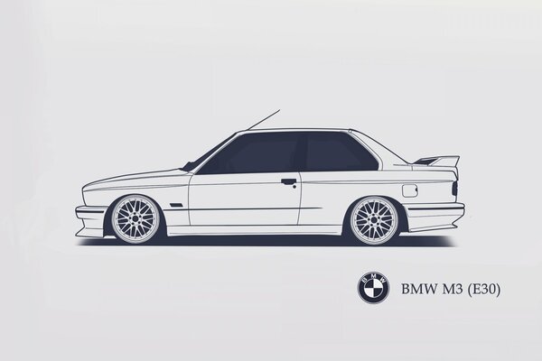 Dibujo de máquina BMW M3 (E30)