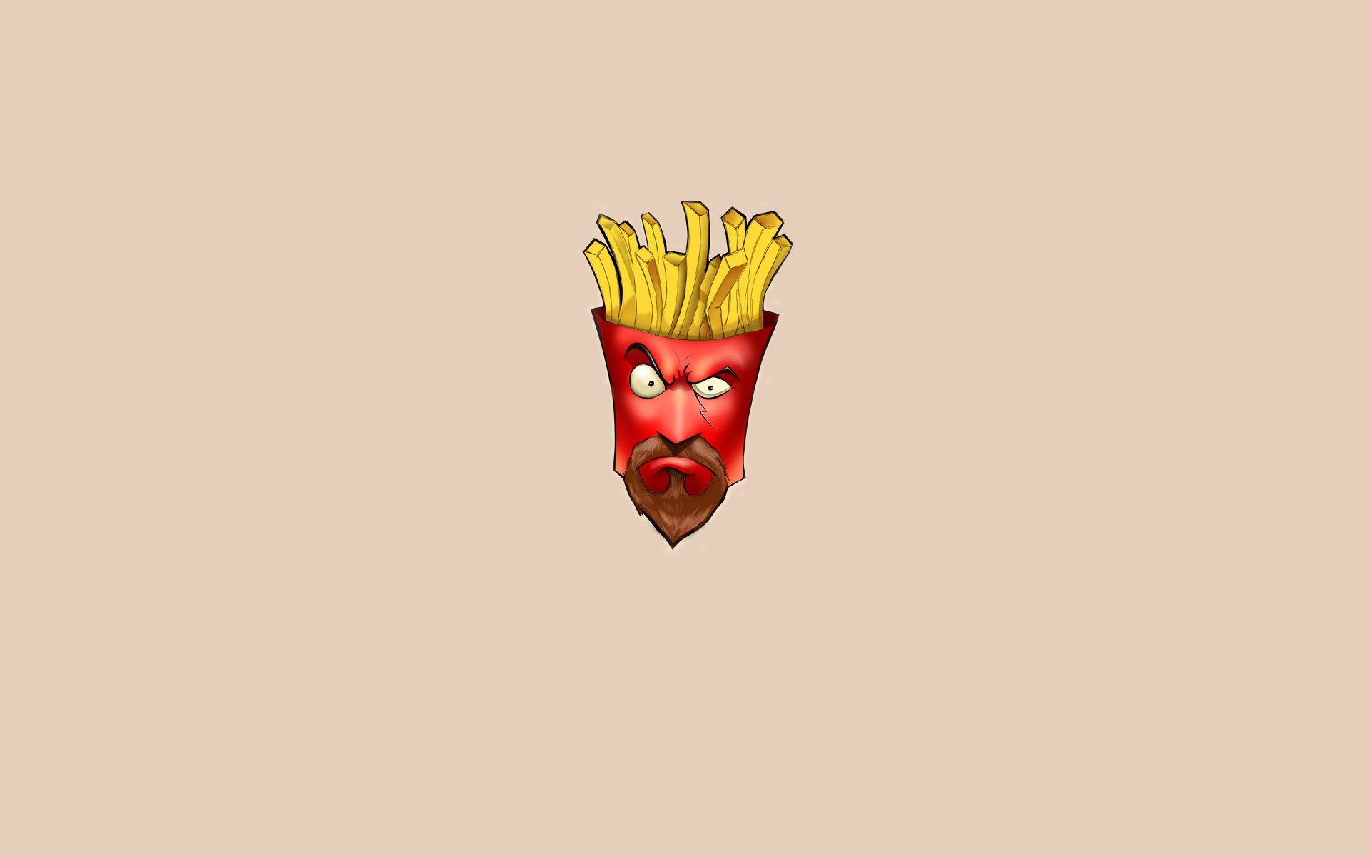 aqua teen hunger force fry fry frylock frites minimalisme