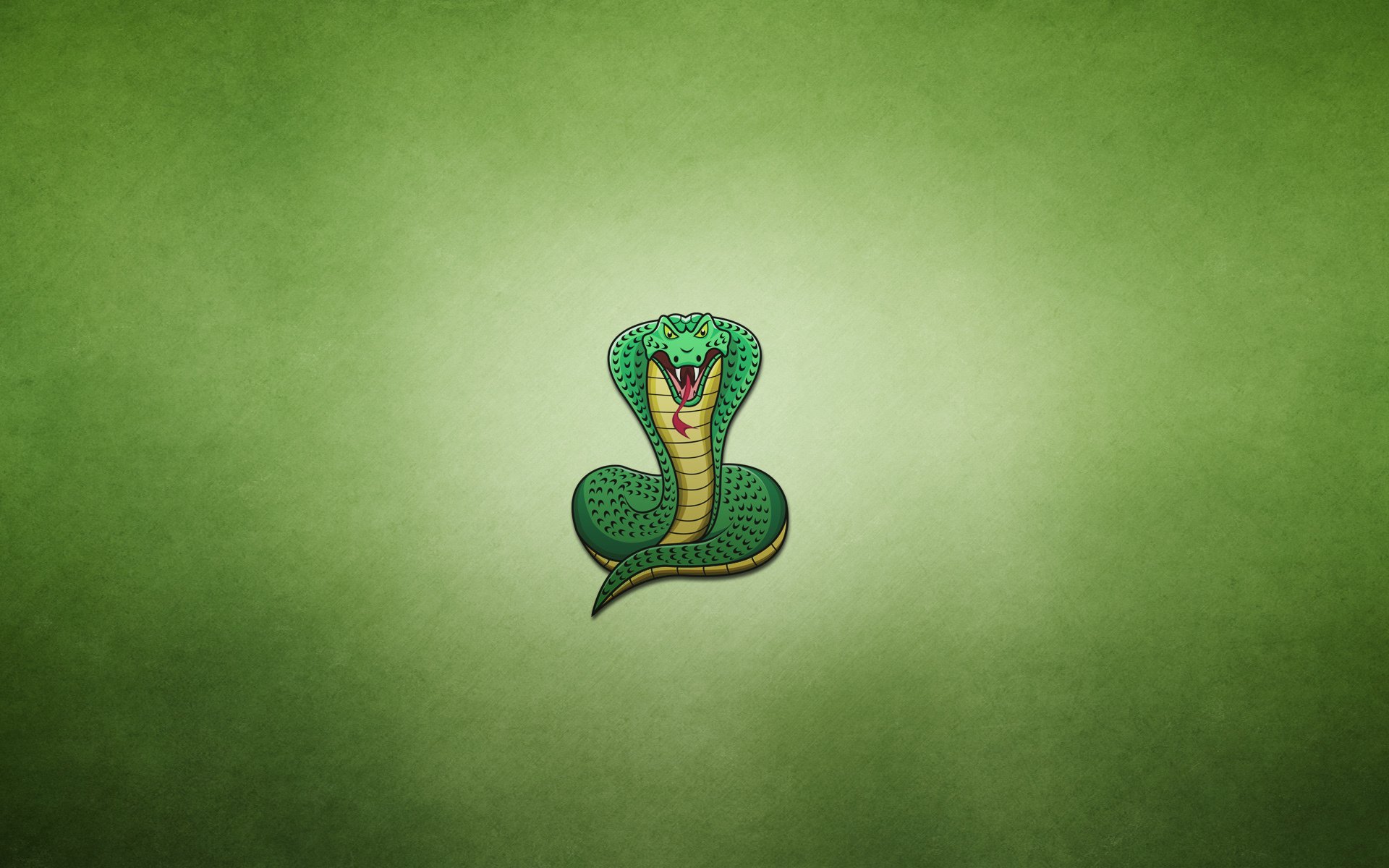 serpiente cobra fondo verdoso minimalismo tolstopuzaya