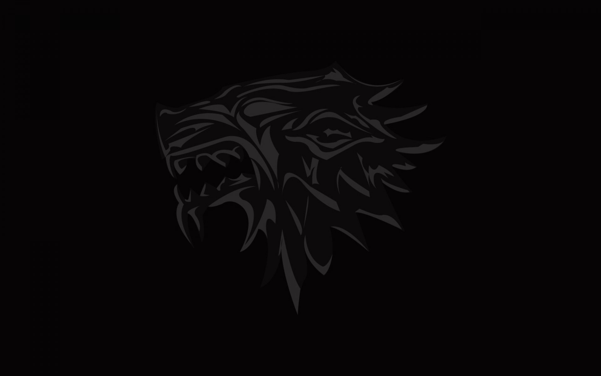 casa stark juego de tronos logotipo escudo de armas lobo