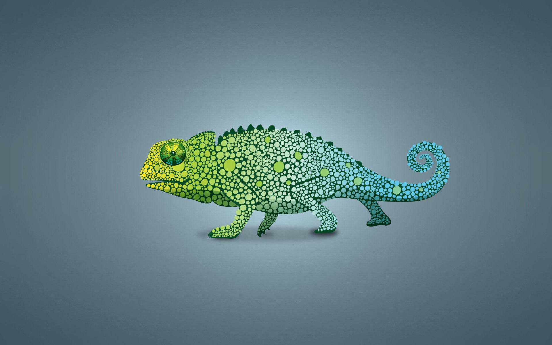 chameleon green raptor light background